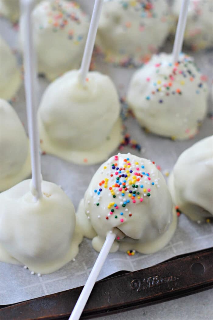 3 Ingredient Funfetti Cake Pops (using a box of cake mix) - Basics