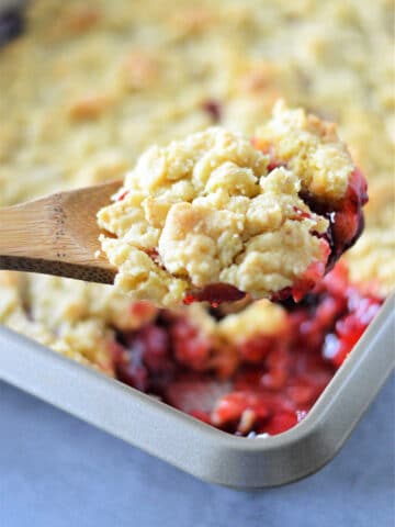 Cherry Cobbler with Cake Mix