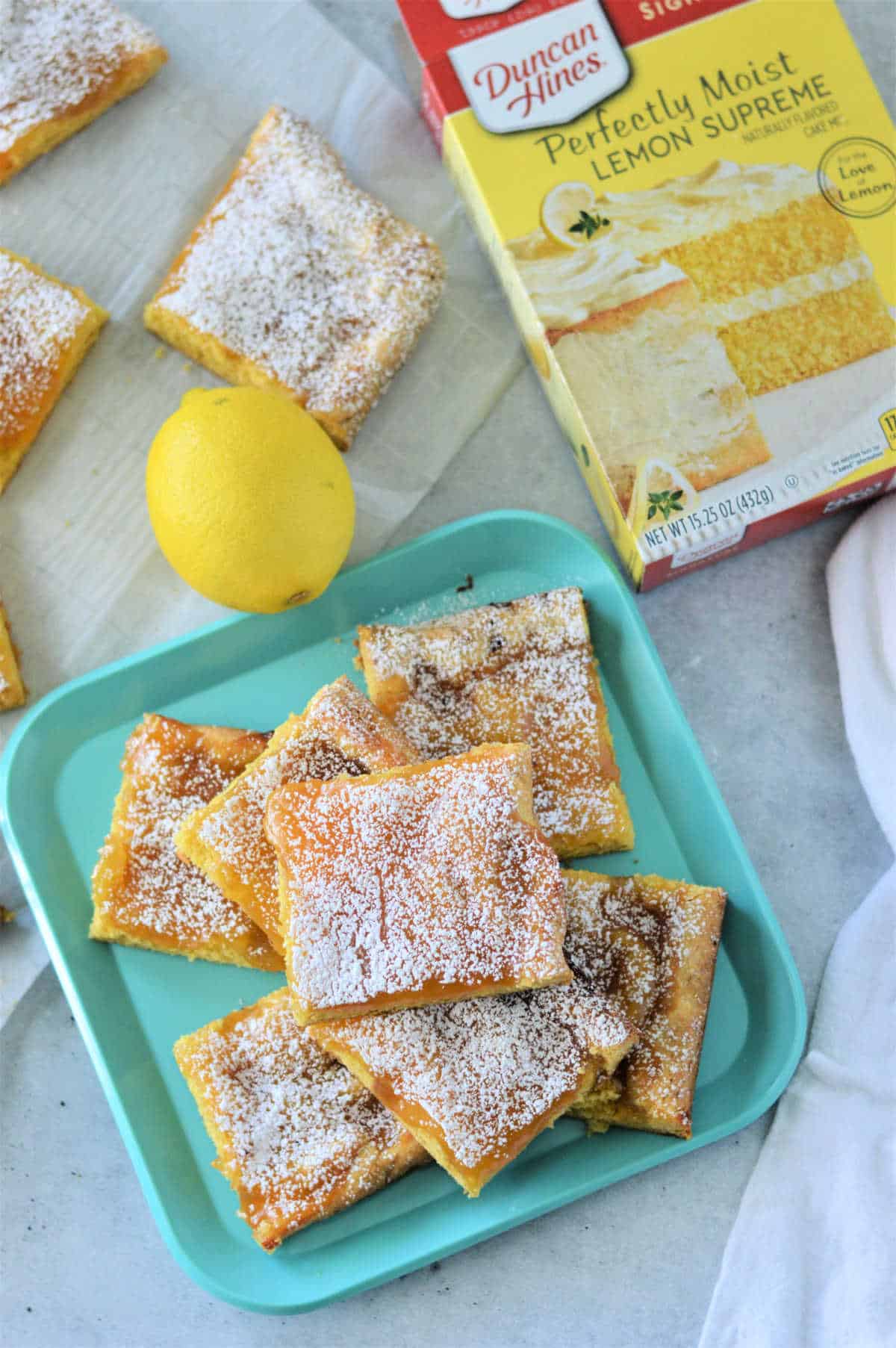 Easy Lemon Bars with Cake Mix Cake Mix Lemon Curd Bars