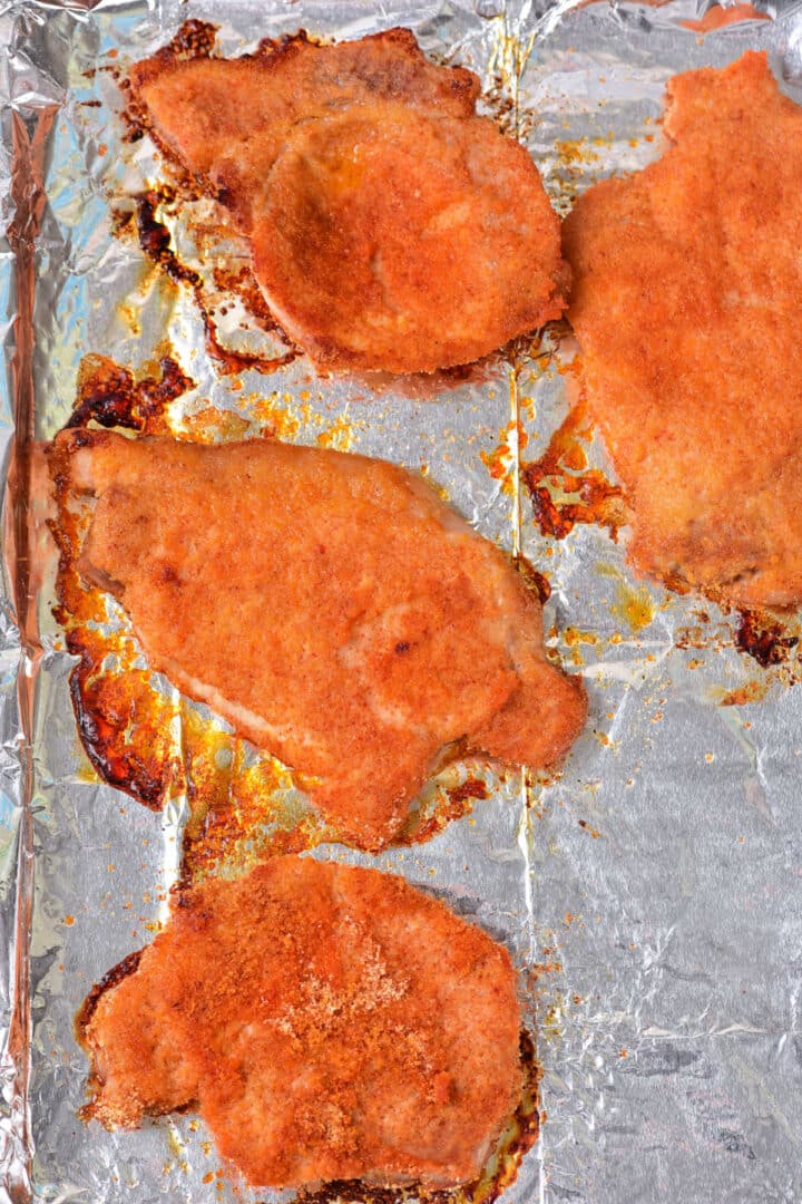 How Long to Cook Thin Pork Chops in Oven (Breaded)