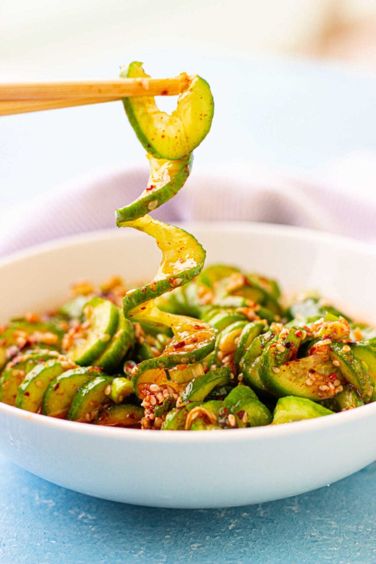 Tik Tok Korean Cucumber Salad Spicy Cucumber Salad Asian
