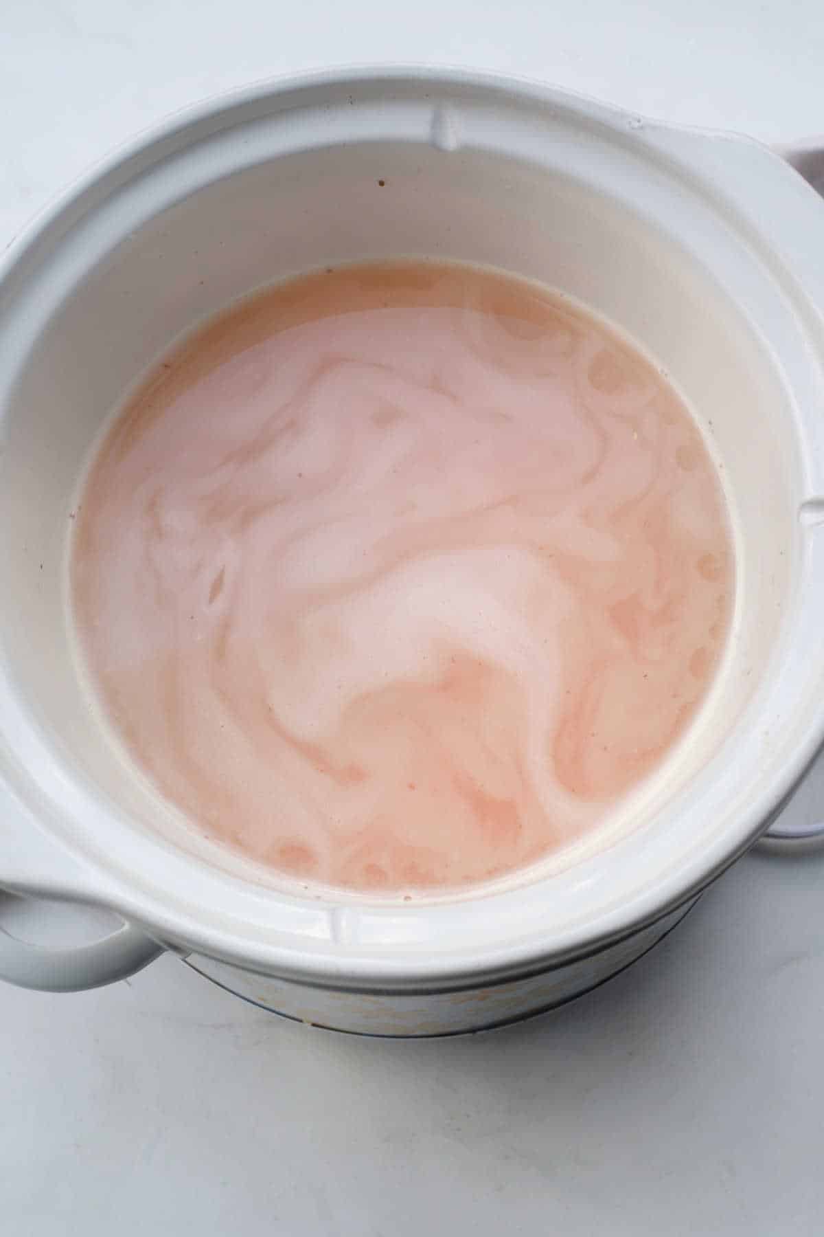 Vegetarian Slow Cooker Lentils - Red Lentils in Crockpot