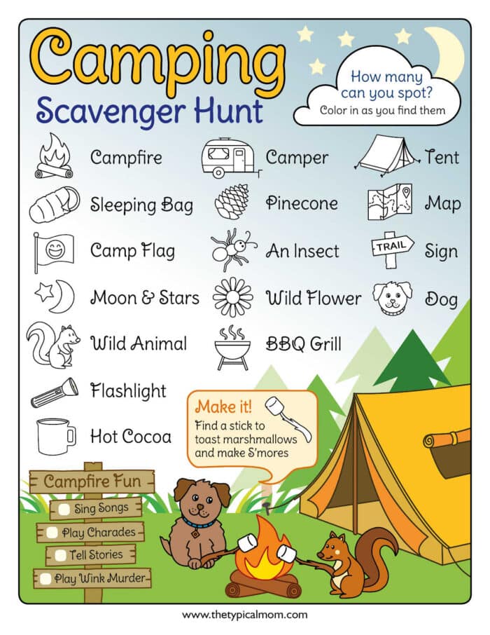 kids scavenger hunt