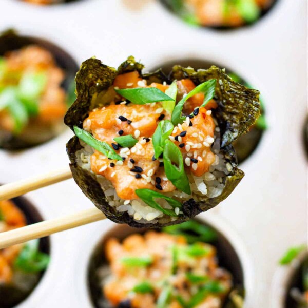 Salmon Sushi Cups