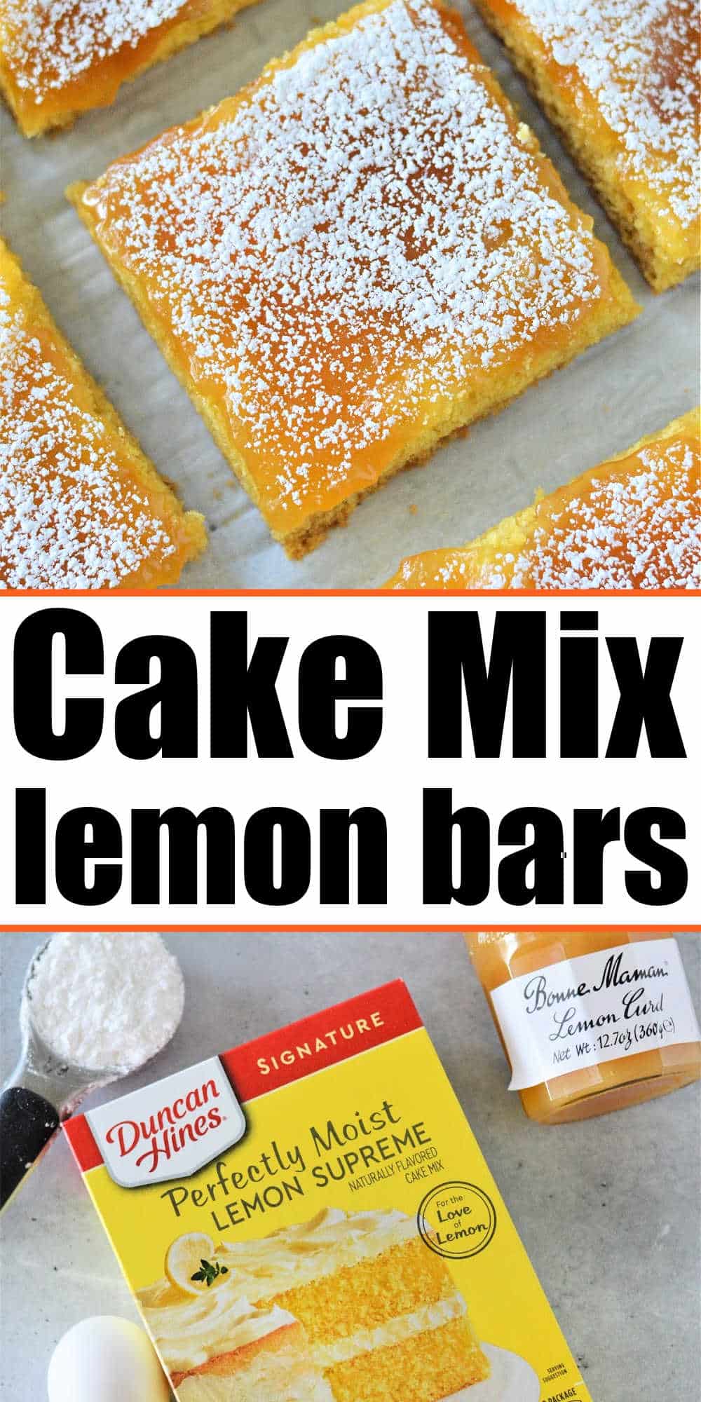 Easy Lemon Bars With Cake Mix Recipe with Lemon Curd 