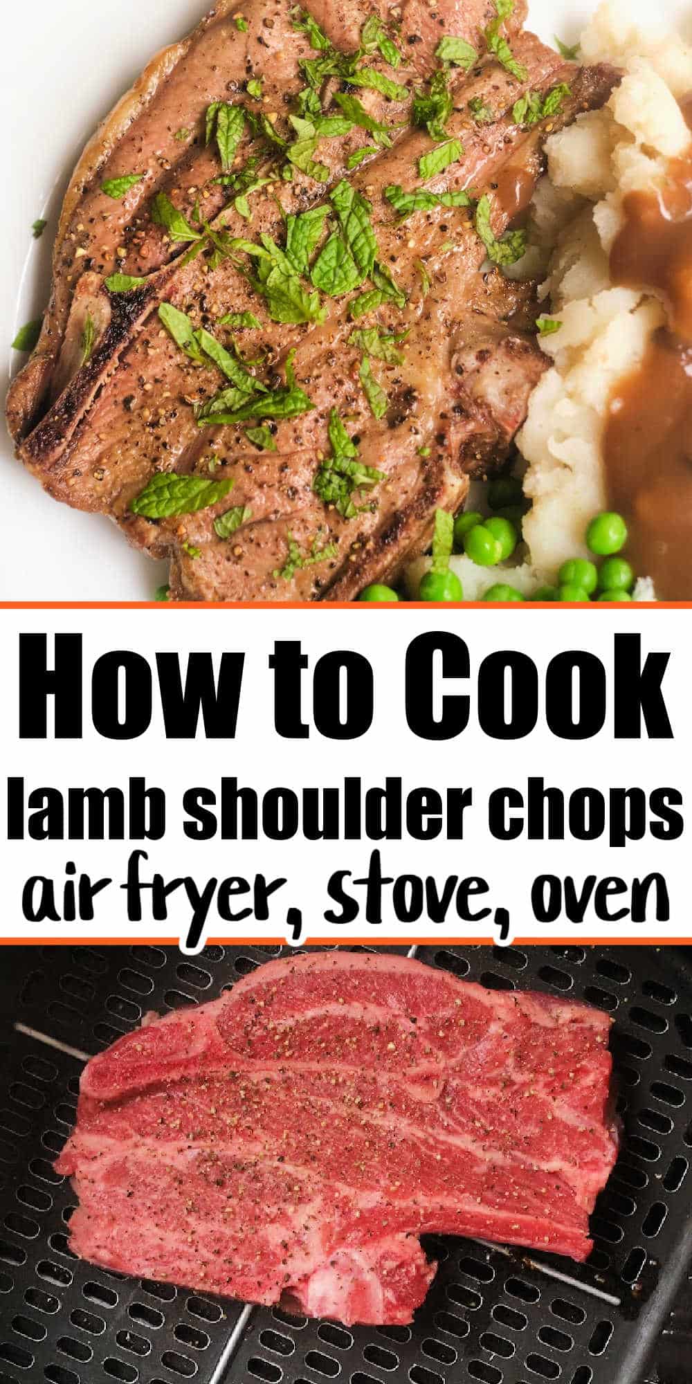 How to Cook Lamb Shoulder Chops in Air Fryer, Baked or Pan Sear