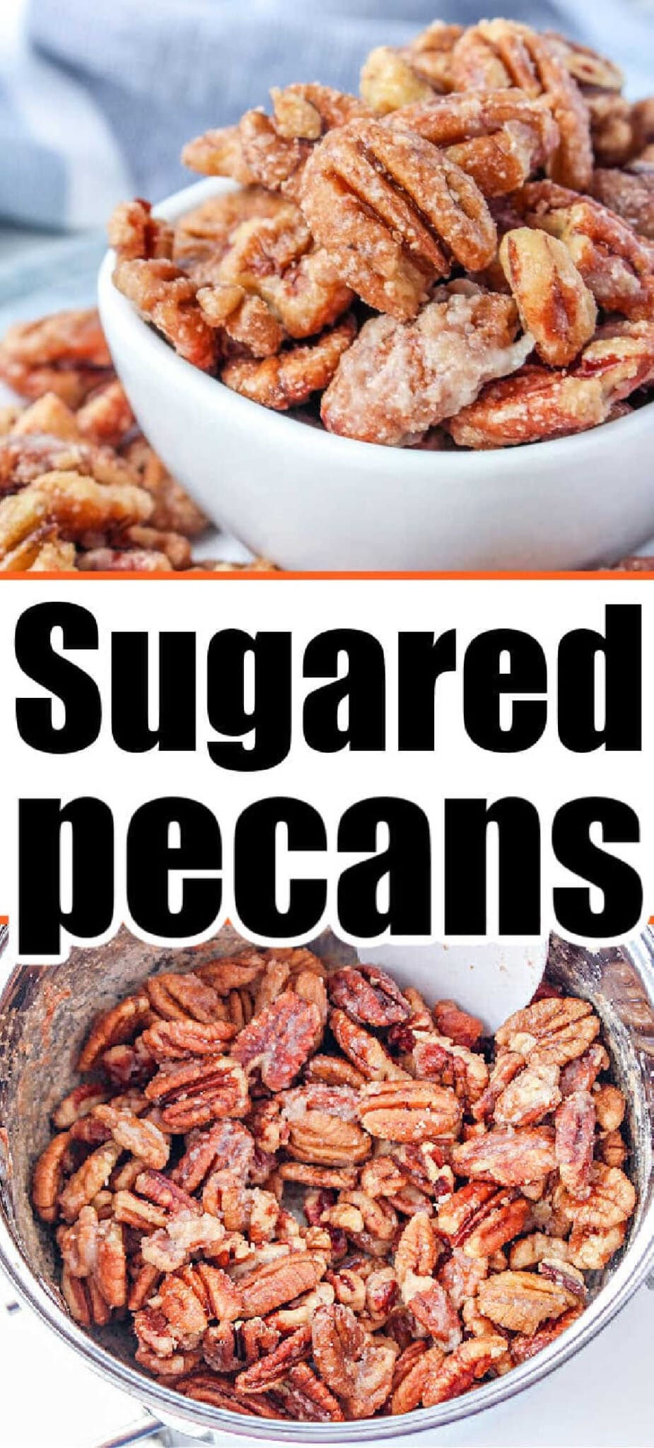 Quick Candied Pecans on Stove top No Egg