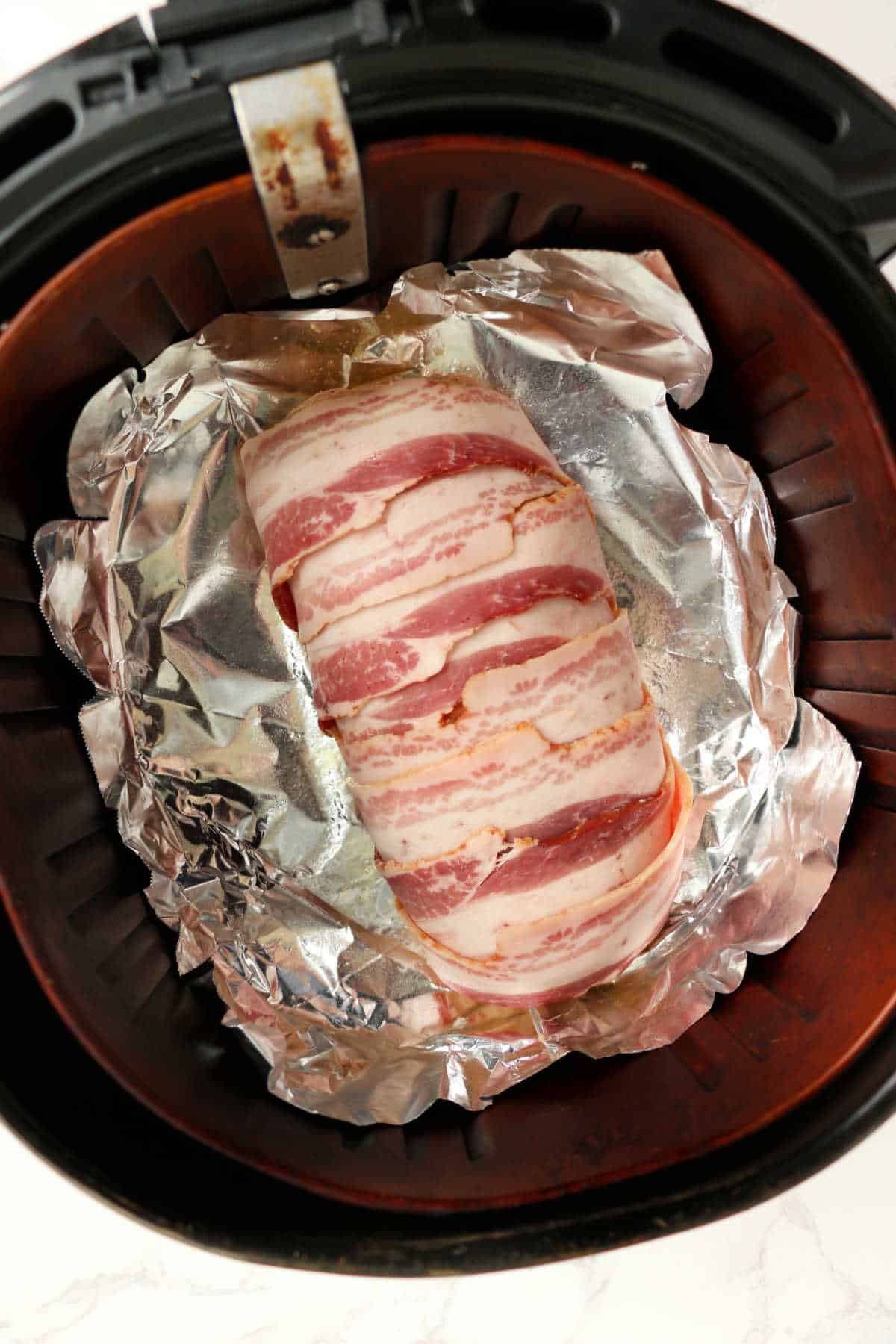 Air Fryer Meatloaf Wrapped Bacon Air Fryer Turkey Meatloaf