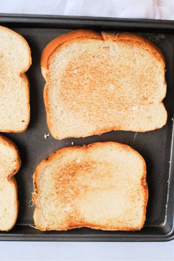 Bread Toasting in Oven