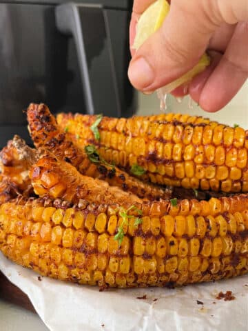 Air Fryer Corn on the Cob No Oil - Ninja Foodi Corn on the Cob