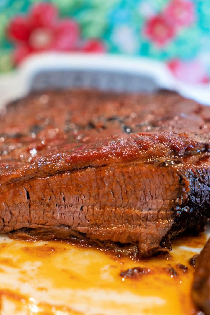 Simple Crockpot Brisket Roast Recipe with Barbecue Sauce