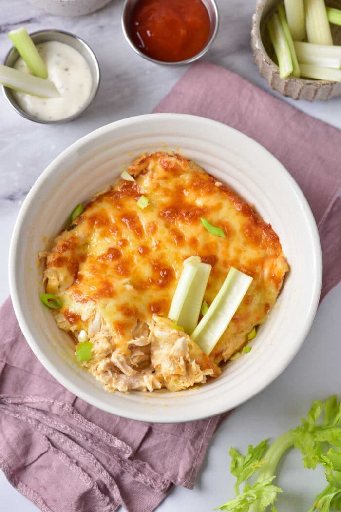 Dairy Free Baked Buffalo Chicken Dip