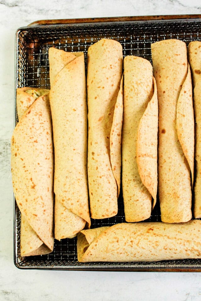 Homemade Chicken Taquitos Air Fryer Taquitos in Ninja Foodi
