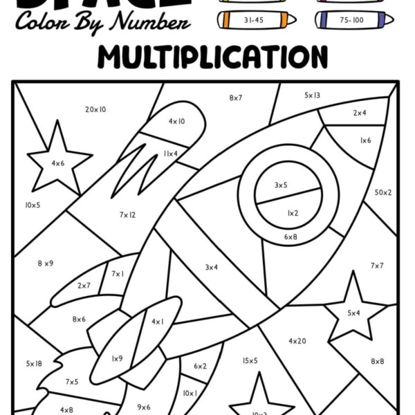 Multiplication Color by Number