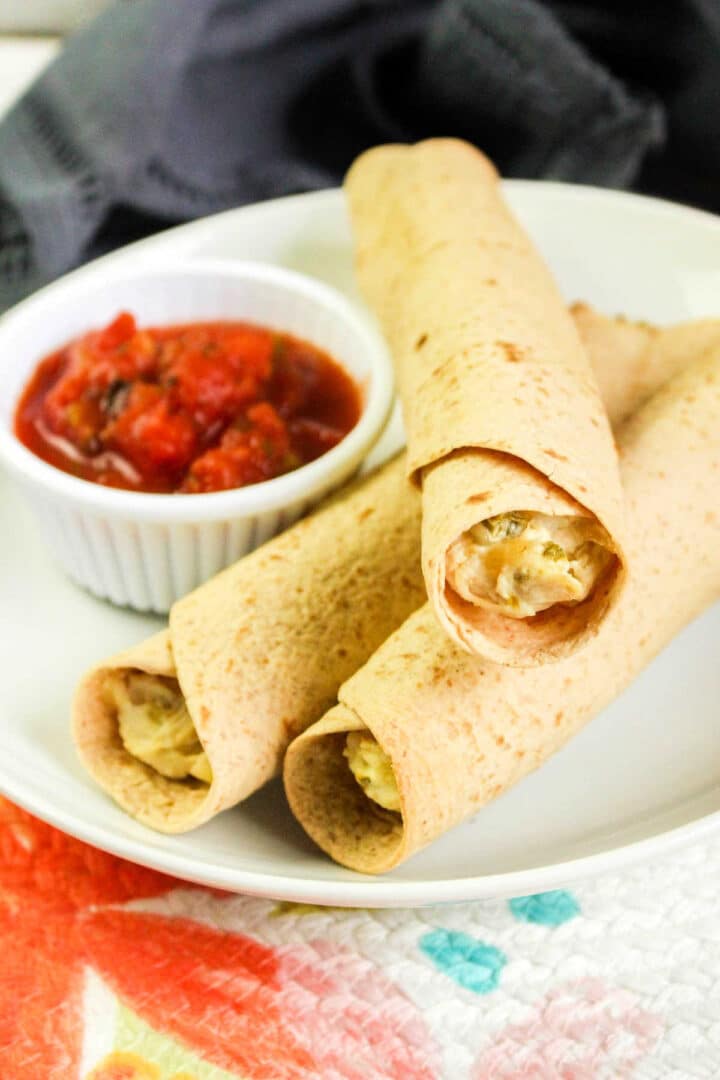 Homemade Chicken Taquitos Air Fryer Taquitos in Ninja Foodi