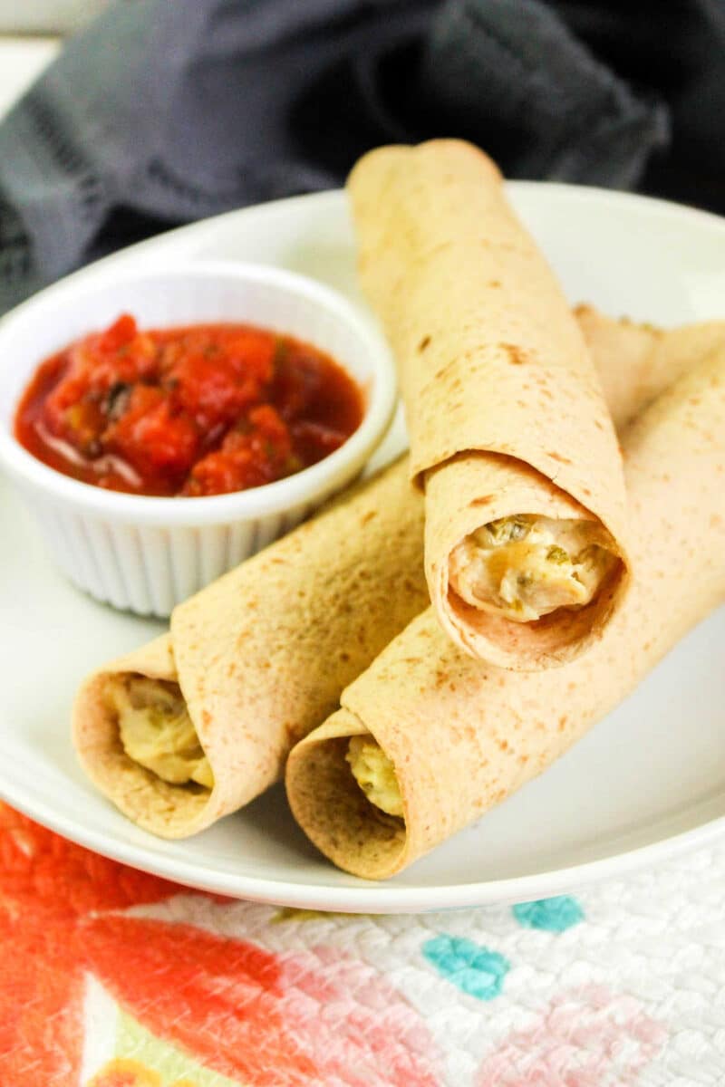 Homemade Chicken Taquitos Air Fryer Taquitos in Ninja Foodi