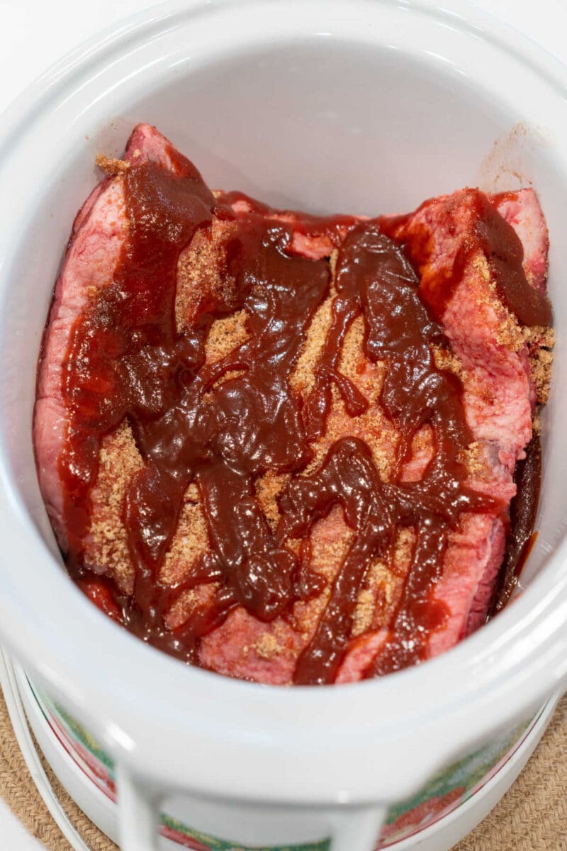 Simple Crockpot Brisket Roast Recipe with Barbecue Sauce