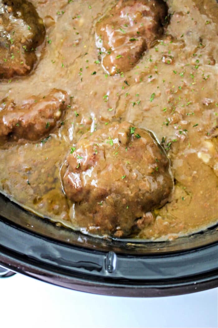 Slow Cooker Chopped Steak