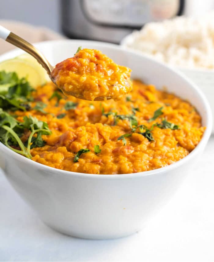 how to make lentil curry in a pressure cooker