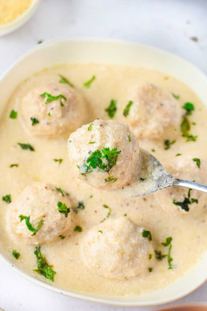 Alfredo Meatballs