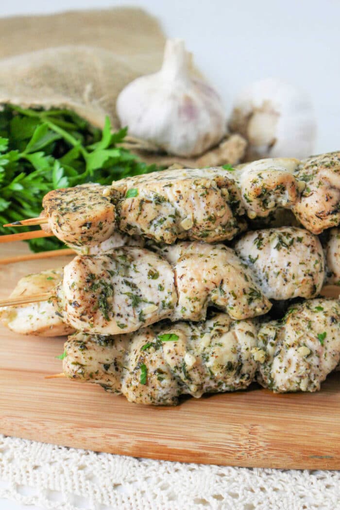 Baked Chicken Kabobs