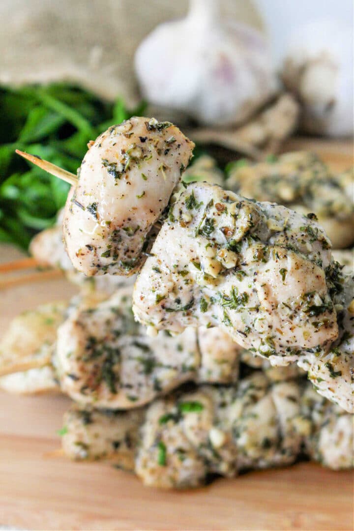 How to Cook Chicken Kabobs in Oven - Chicken Breast Kabobs