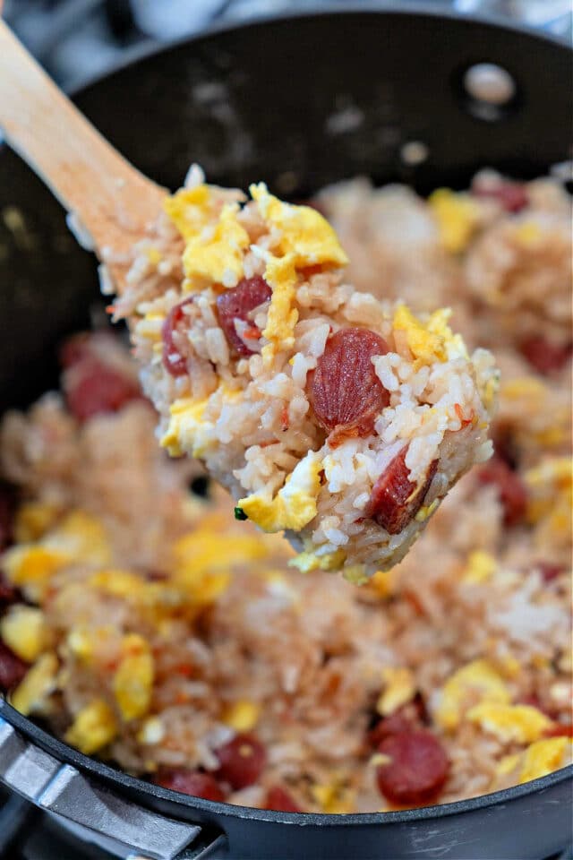 Chinese Sausage Fried Rice Fried Rice with Chinese Sausage