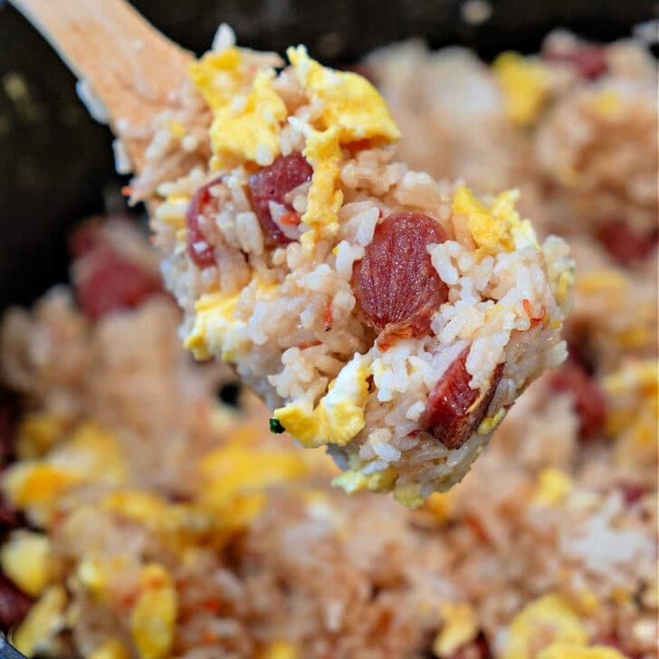 Chinese Sausage Fried Rice Fried Rice with Chinese Sausage