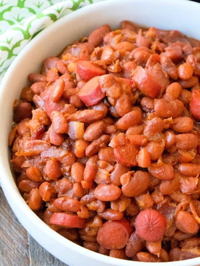 Slow Cooker Ham and Beans with Ham Hocks - Soaked Pinto