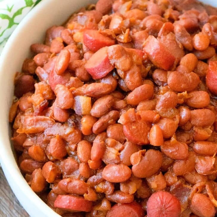 Beans and Weenies Crockpot, on the Stove, Canned or Dry Beans