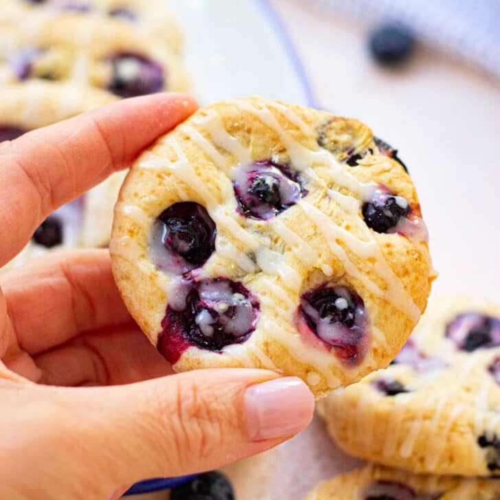 Easy Biscuits with Blueberries Glazed Copycat BoBerry Biscuits