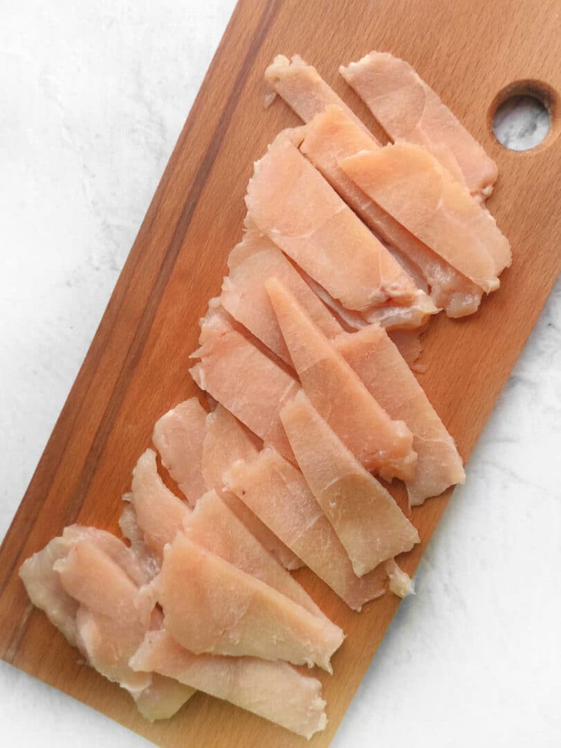 Dehydrated Chicken Jerky in Oven or Dehydrator for Dogs Humans