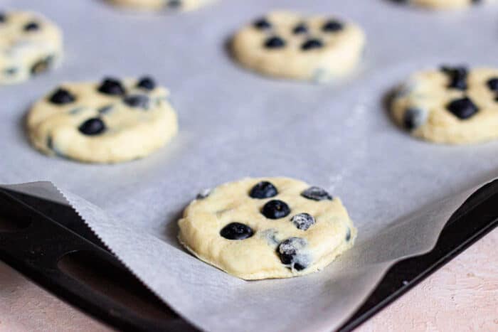 Glazed Blueberry Biscuits