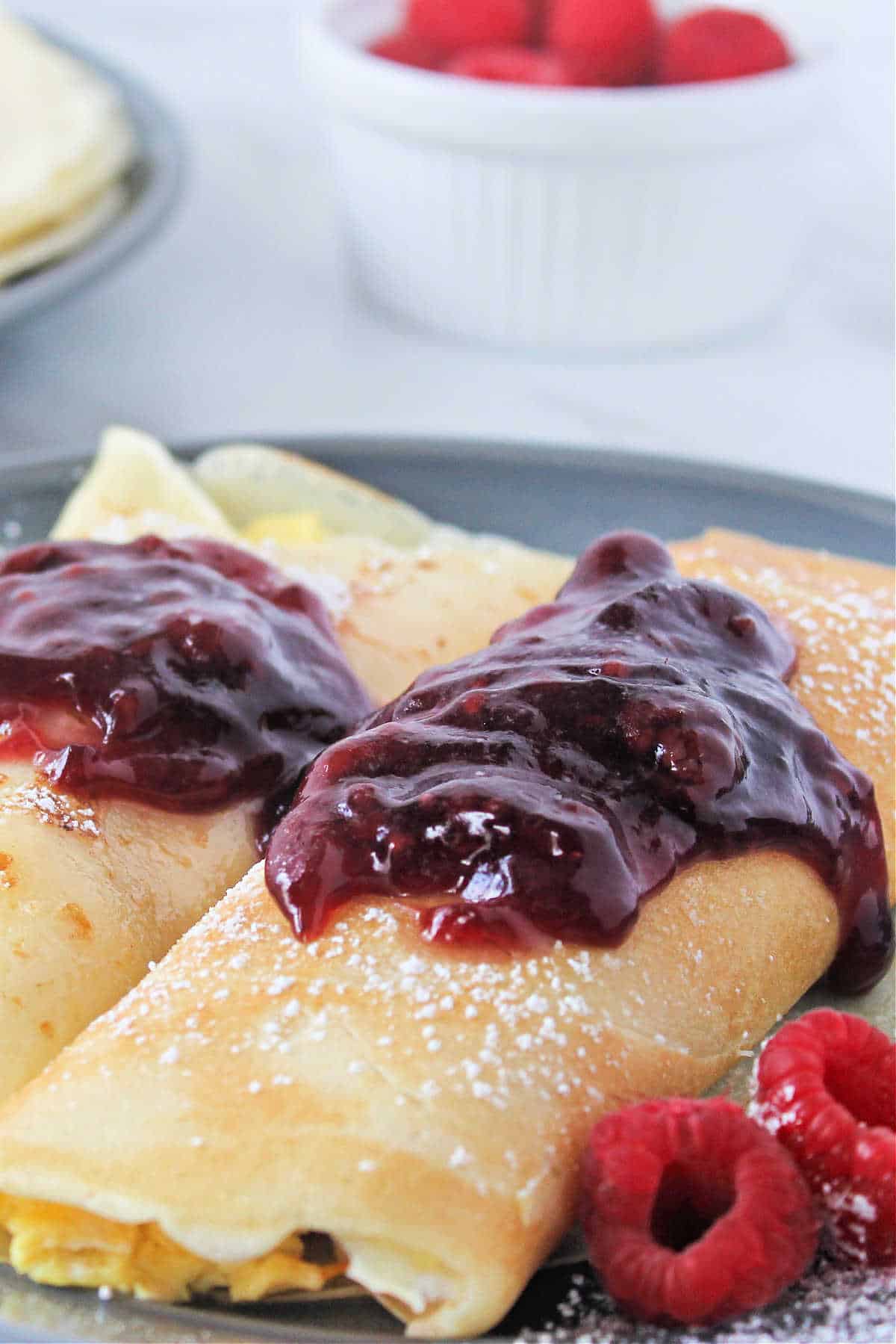 Leftover Ham and Cheese Crepes Monte Cristo Crepes Recipe