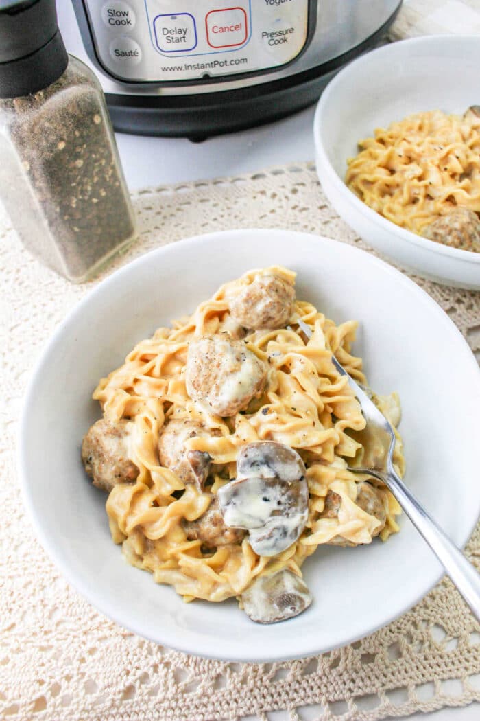 Instant Pot Meatball Stroganoff