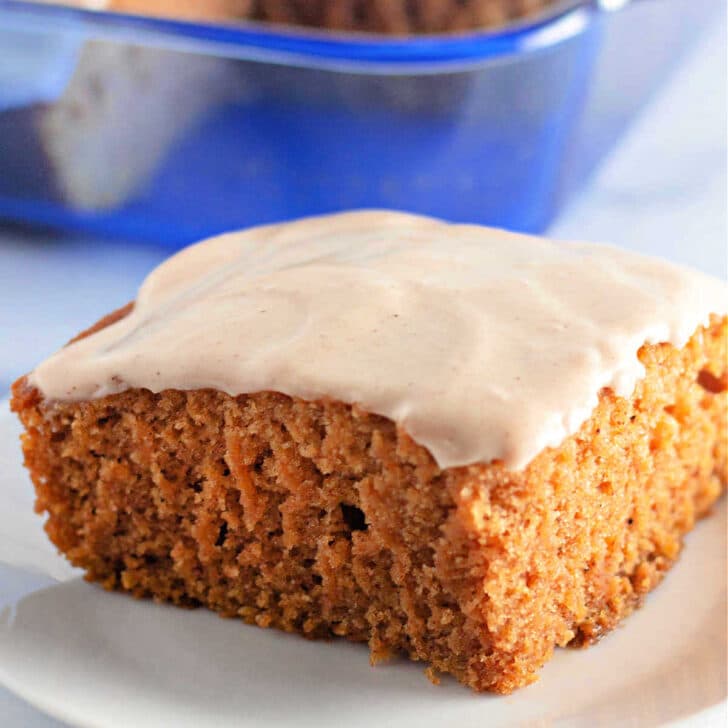 Easy Wacky Pumpkin Crazy Cake - No Egg No Milk