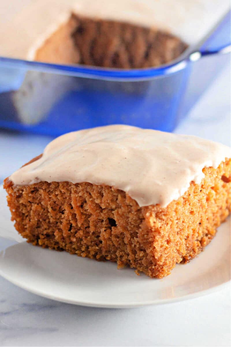 Easy Wacky Pumpkin Crazy Cake - No Egg No Milk