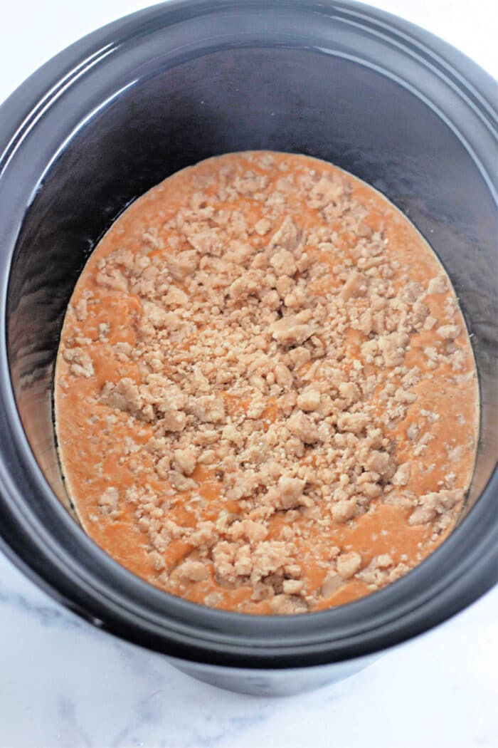 Pumpkin Crockpot Dump Cake