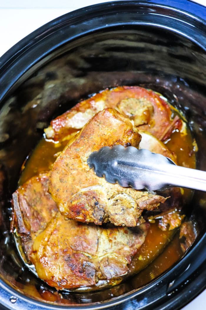 how long to cook pork chops in crockpot