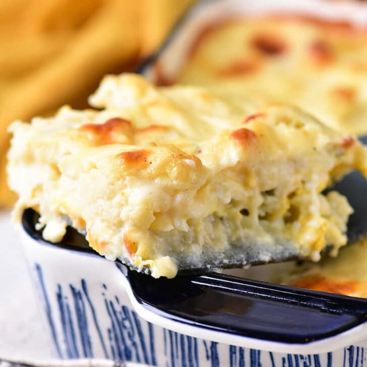 Cauliflower Au Gratin - Cheesy Cauliflower Casserole Bake