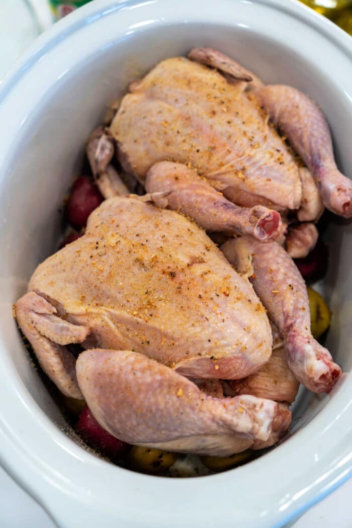 Cornish Hens in Slow Cooker