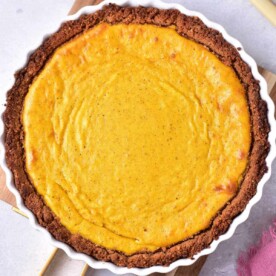 Custard Pie with Pumpkin