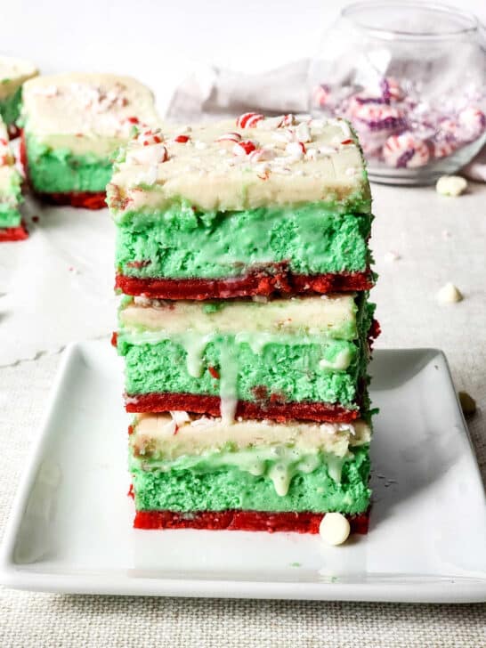 Dessert Lasagna with Sugar Cookie Crust for Christmas