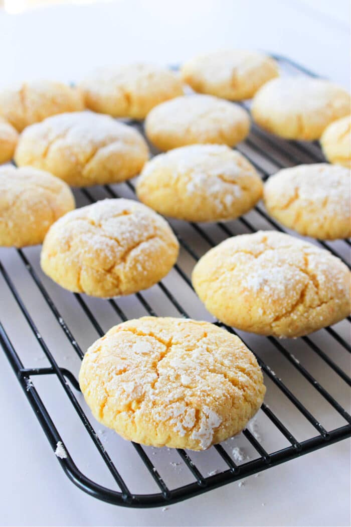 Gooey Butter Cookies with Cake Mix