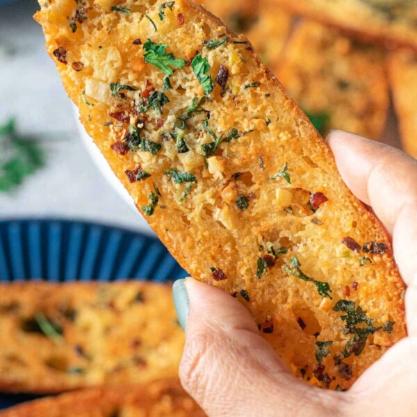 garlic bread in toaster oven