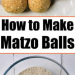 how to make matzo balls