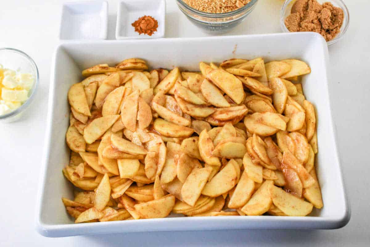 Easy Scalloped Apples Baked in Oven Cinnamon Sugar Apples