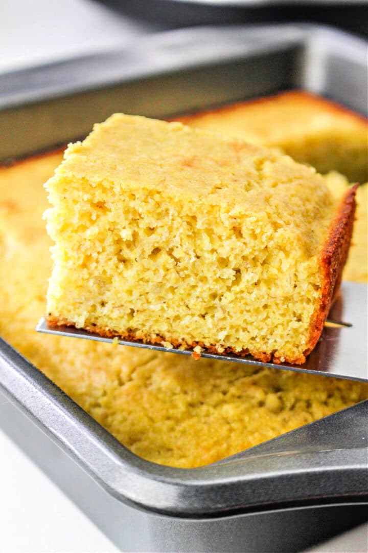 Banana Cornbread - Cornmeal Cornbread With Ripe Bananas