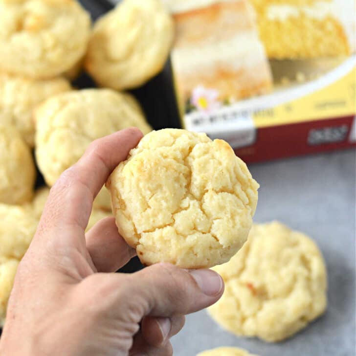 Cake Mix Cookies with Cream Cheese Lemon Cake Mix Cookies