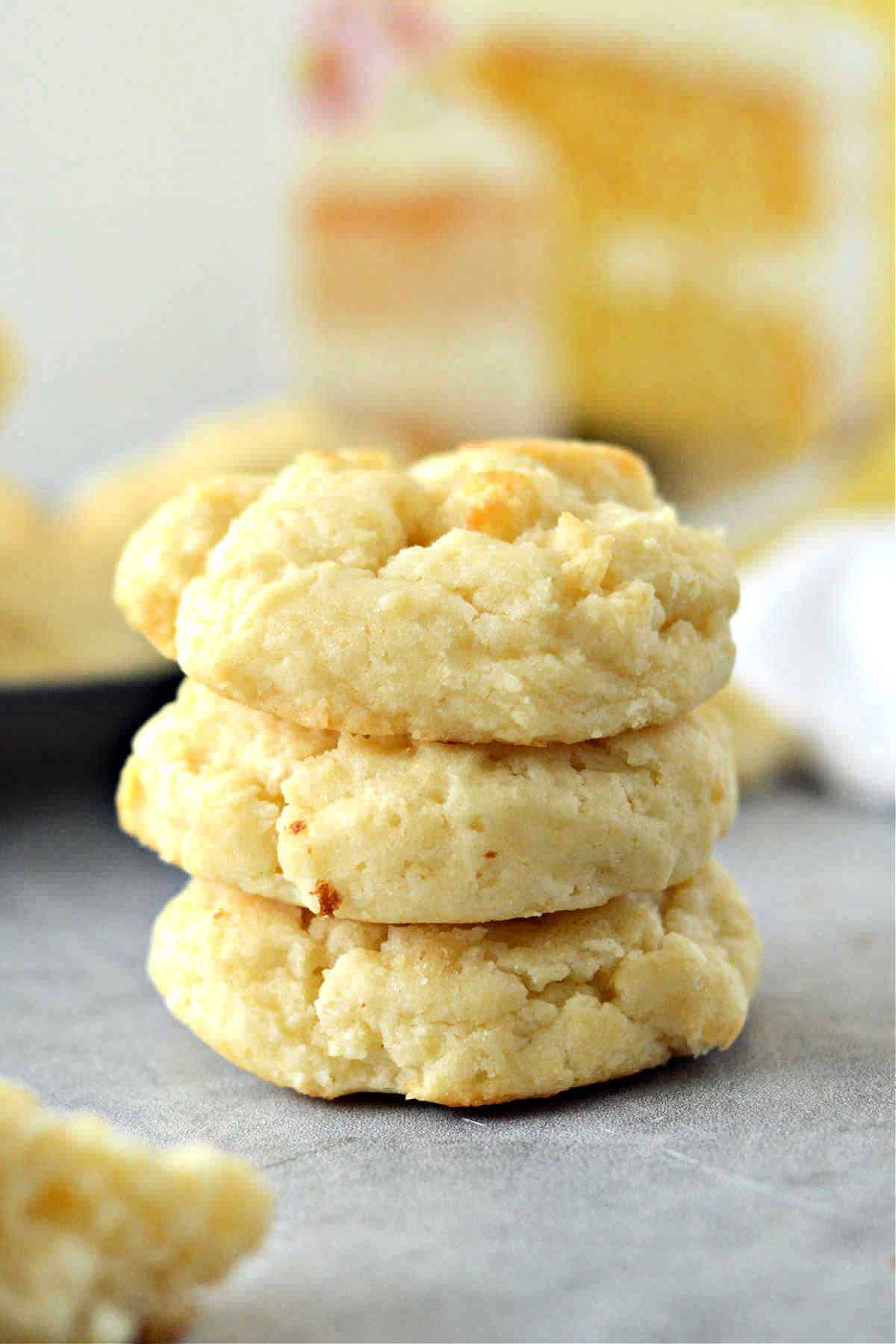 Cake Mix Cookies with Cream Cheese - Lemon Cake Mix Cookies